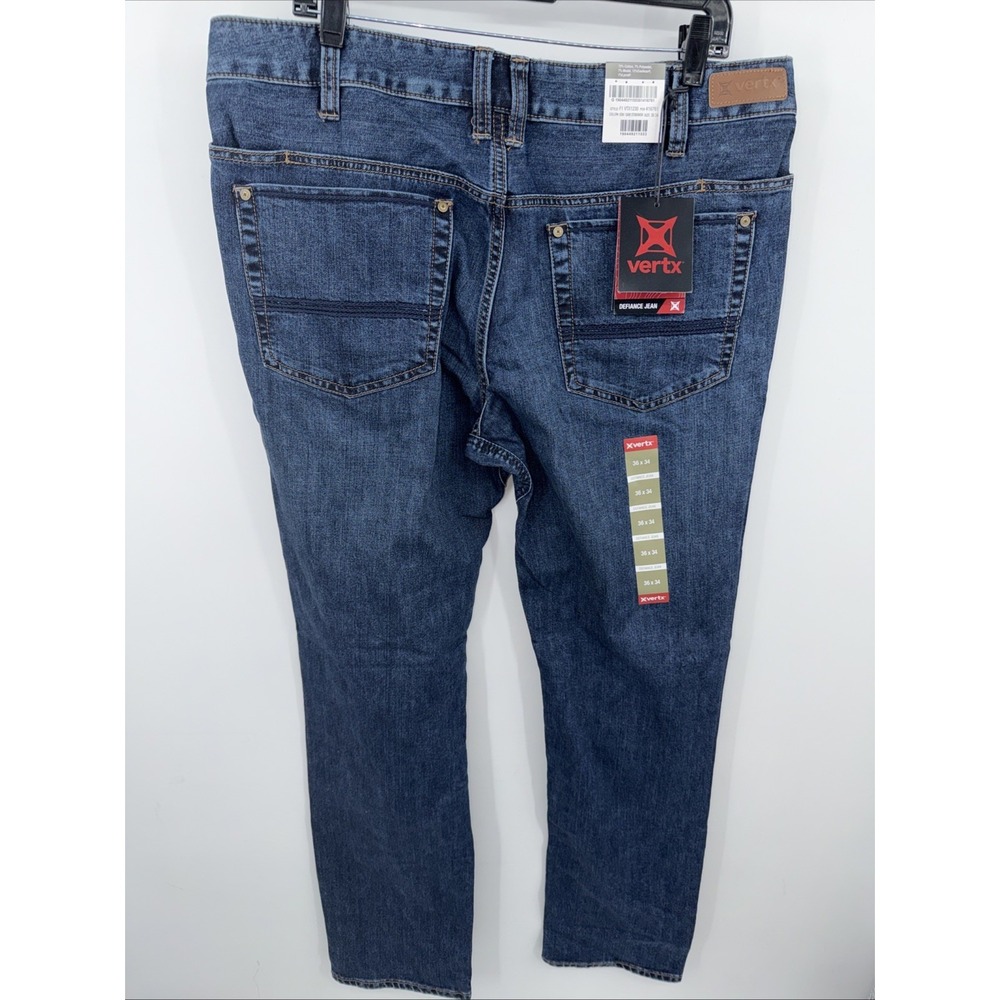 NEW Vertx Defiance Jeans 36x34 Dark Stonewash Tactical Coolmax Stretch Denim